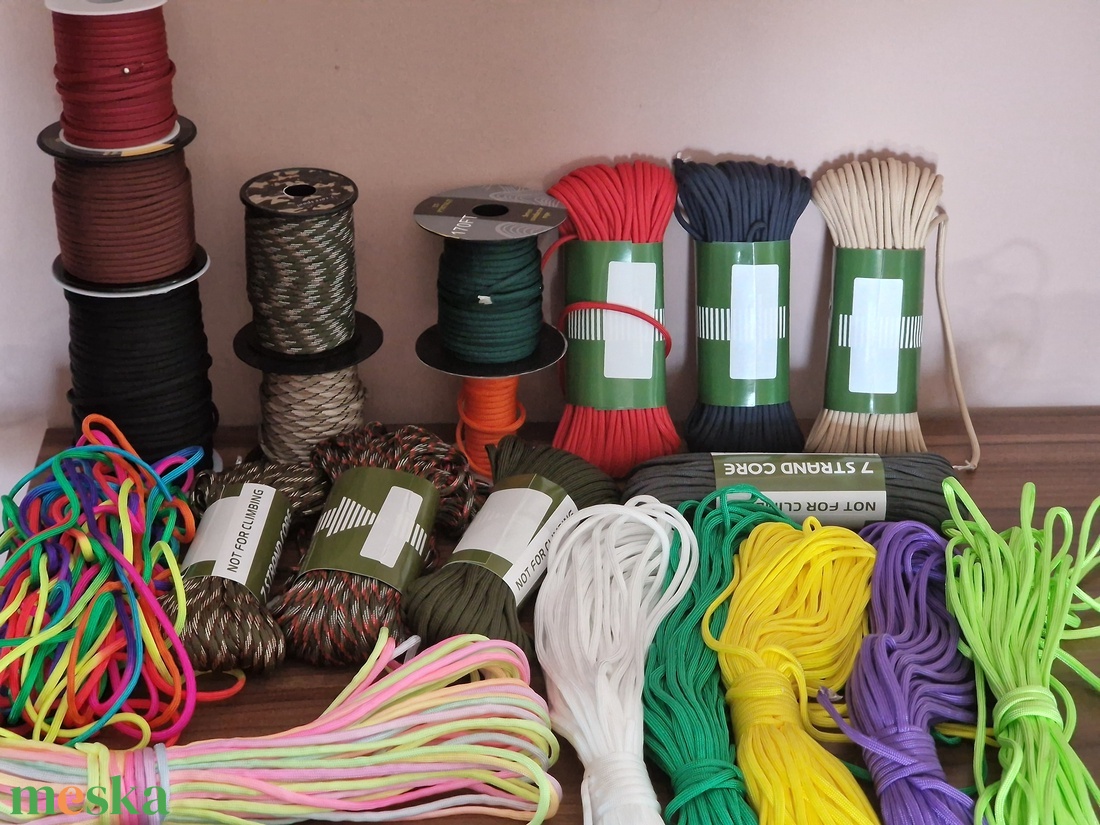 Apa feliratos paracord kulcstartó - táska & tok - kulcstartó & táskadísz - kulcstartó - Meska.hu