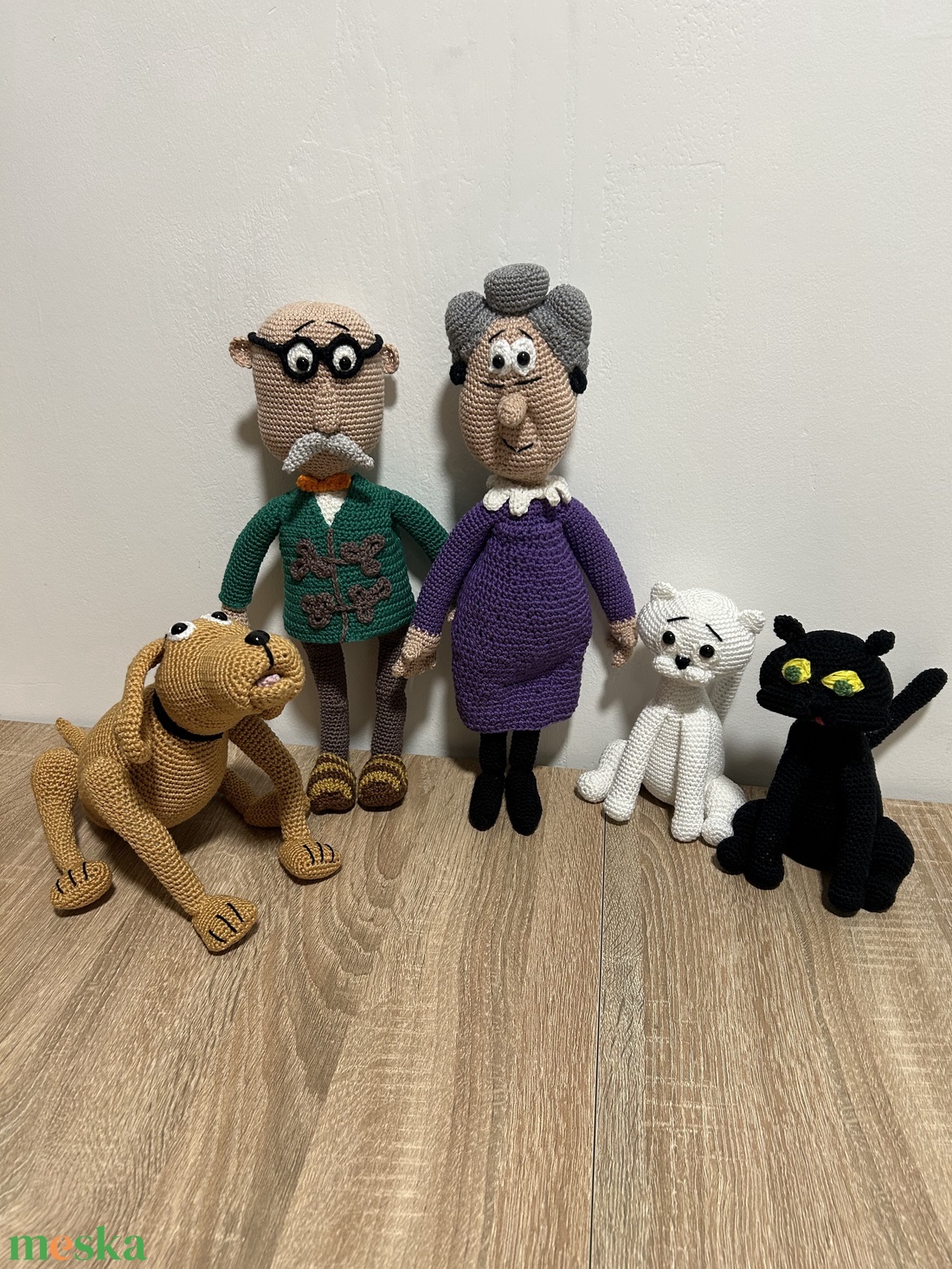 Horgolt Frakk a Macskák réme szereplői - játék & sport - plüssállat & játékfigura - kutya - Meska.hu