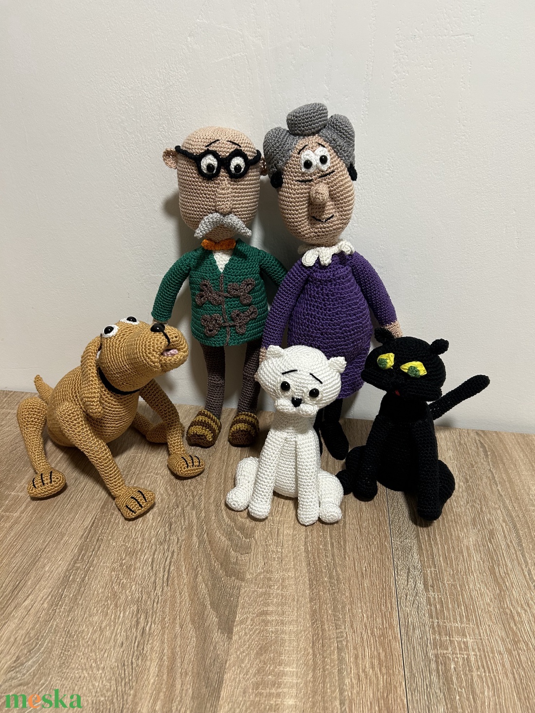 Horgolt Frakk a Macskák réme szereplői - játék & sport - plüssállat & játékfigura - kutya - Meska.hu