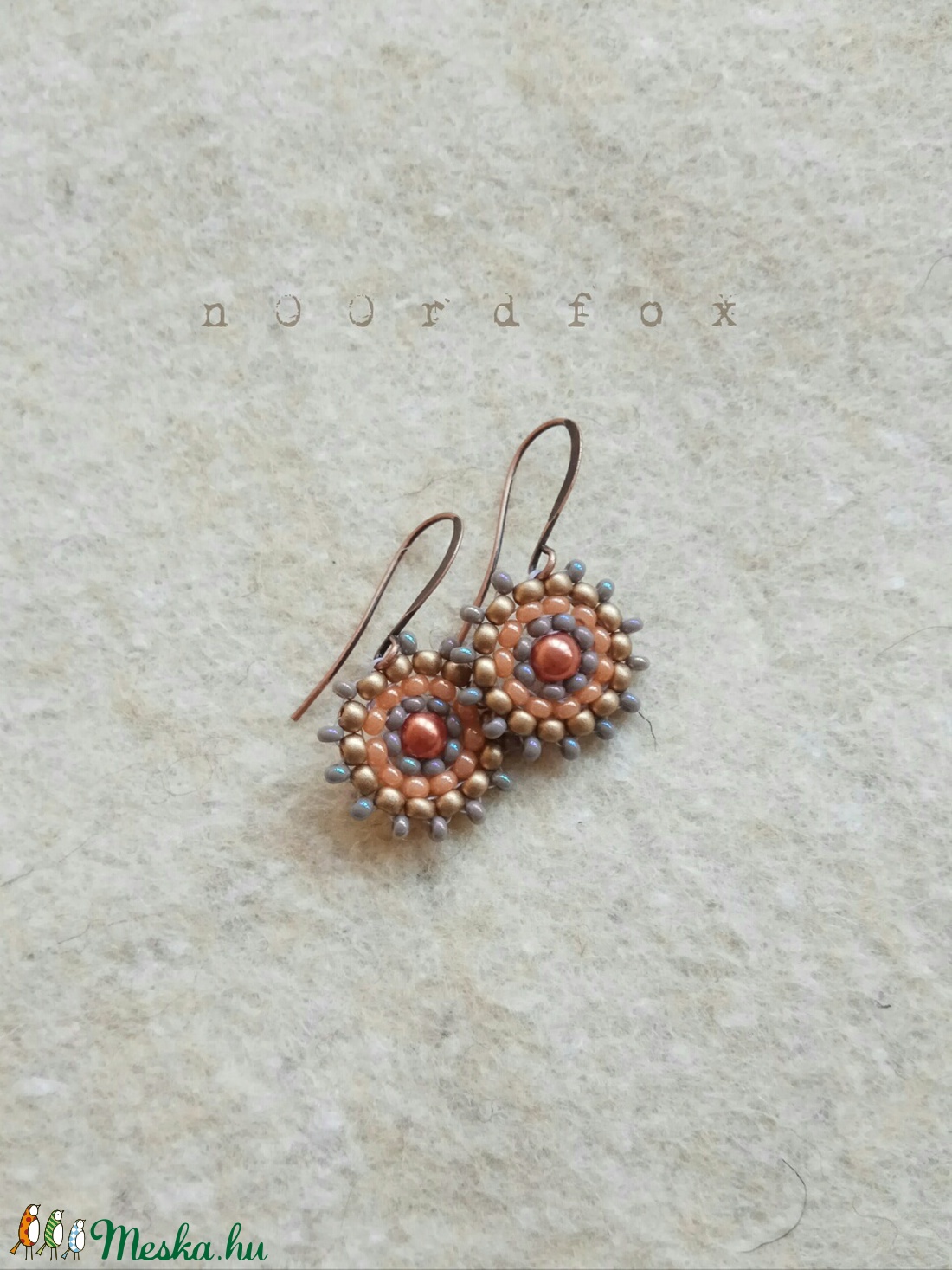 Hanni - Arany Hajnal fülbevaló -  - Meska.hu