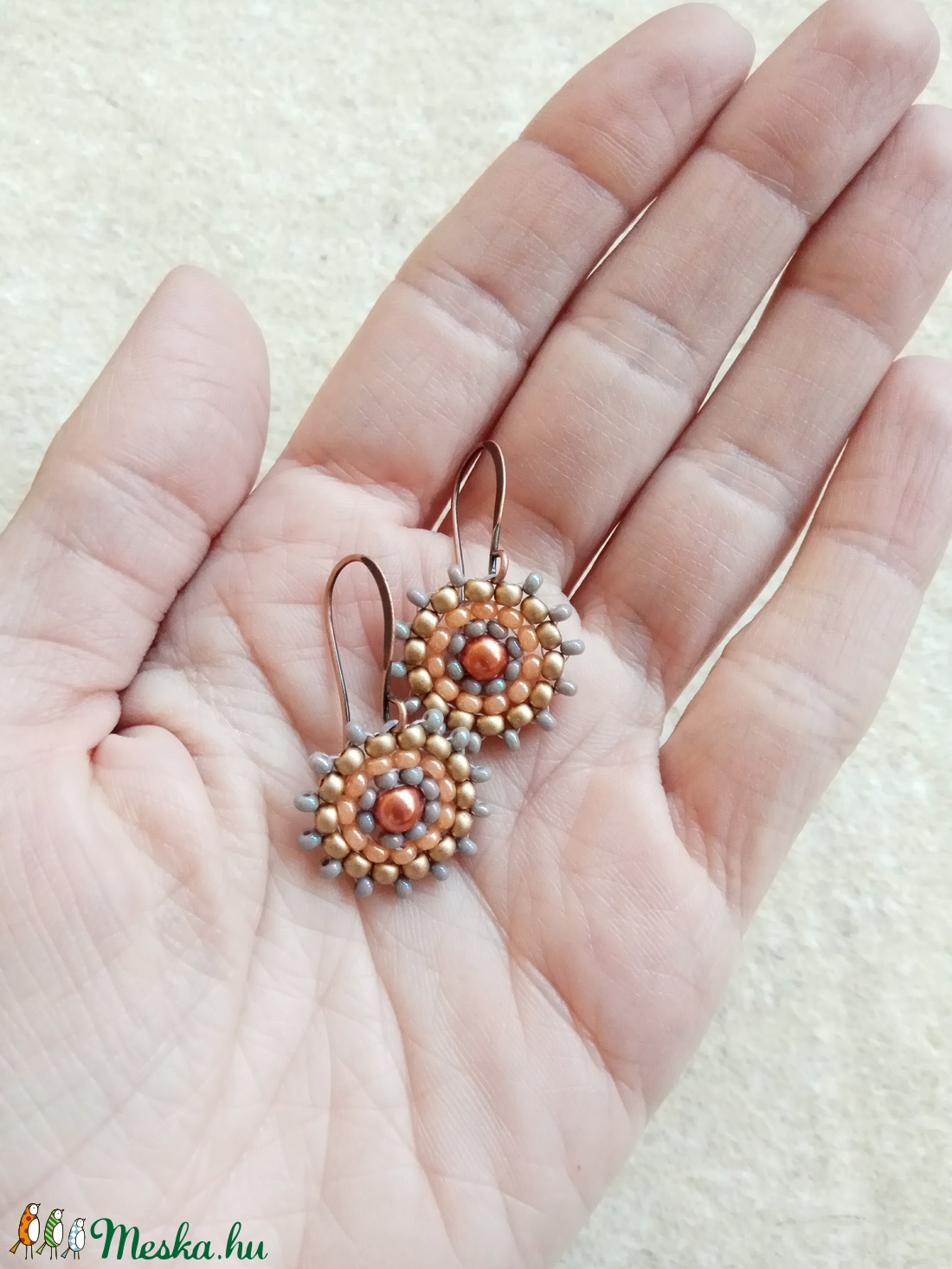 Hanni - Arany Hajnal fülbevaló -  - Meska.hu