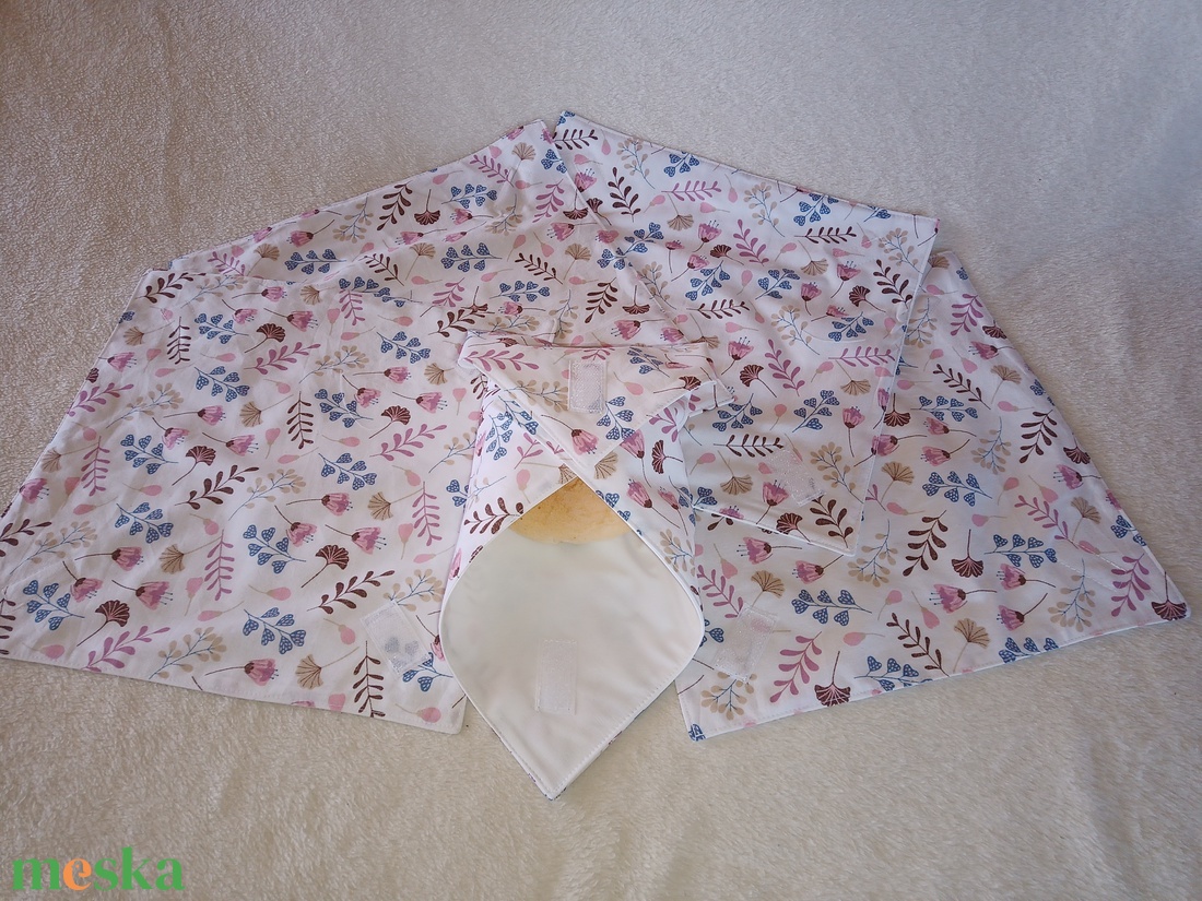 Újraszalvéta, öko szendvicscsomagoló - táska & tok - uzsonna- & ebéd tartó - szendvics csomagoló - Meska.hu