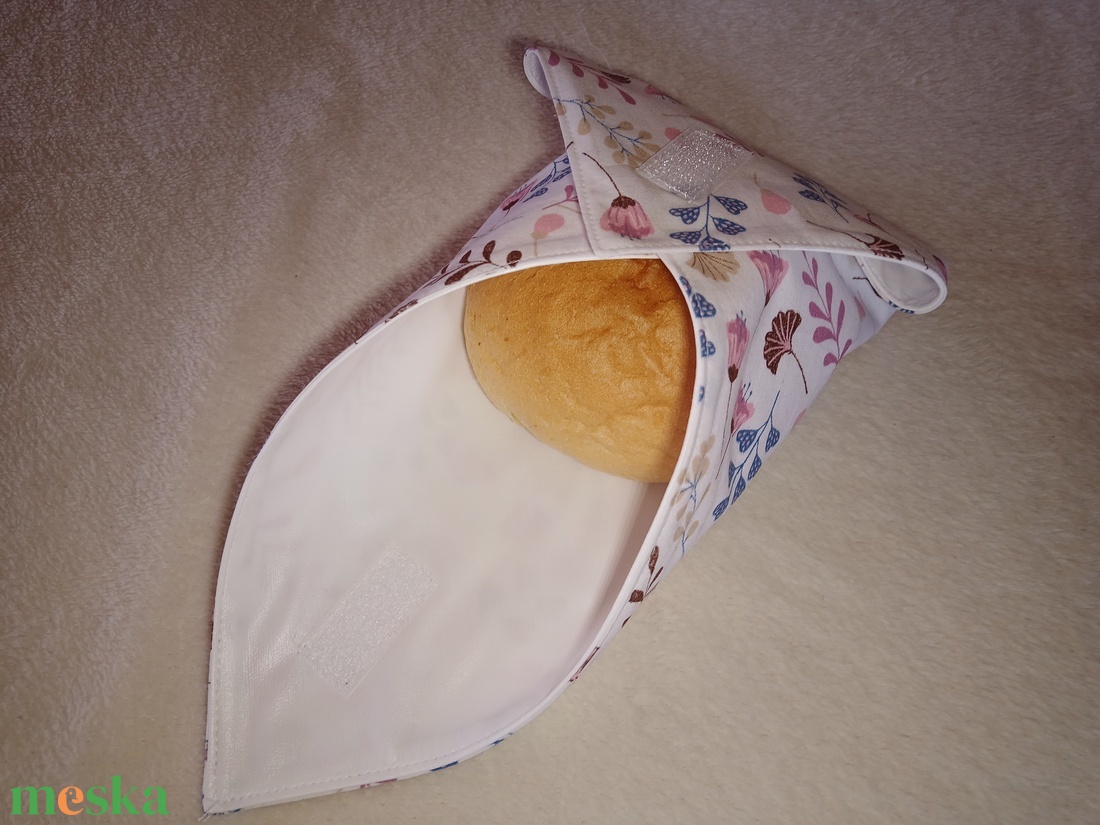 Újraszalvéta, öko szendvicscsomagoló - táska & tok - uzsonna- & ebéd tartó - szendvics csomagoló - Meska.hu