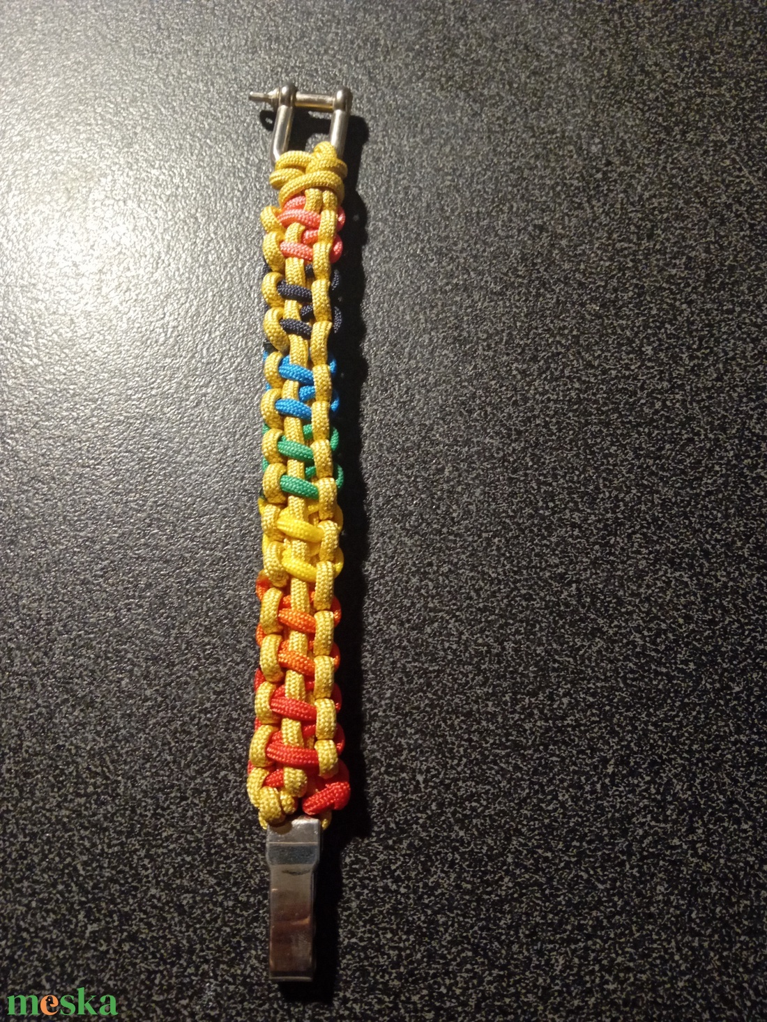 'Arany csakrák' paracord 450 karkötő - ékszer - karkötő - fonott karkötő - Meska.hu