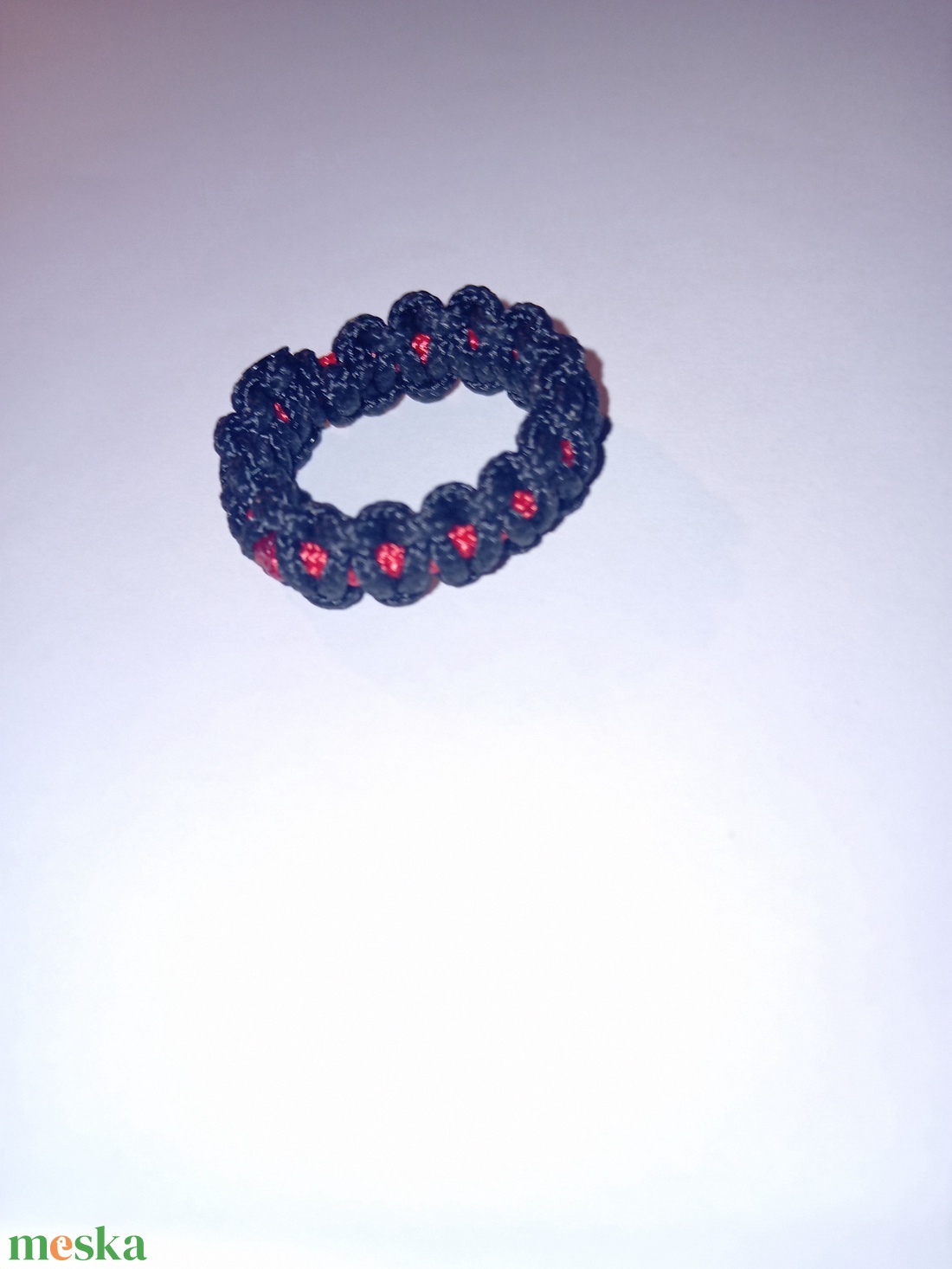 Paracord gyűrű cobra mintával - ékszer - gyűrű - fonódó gyűrű - Meska.hu