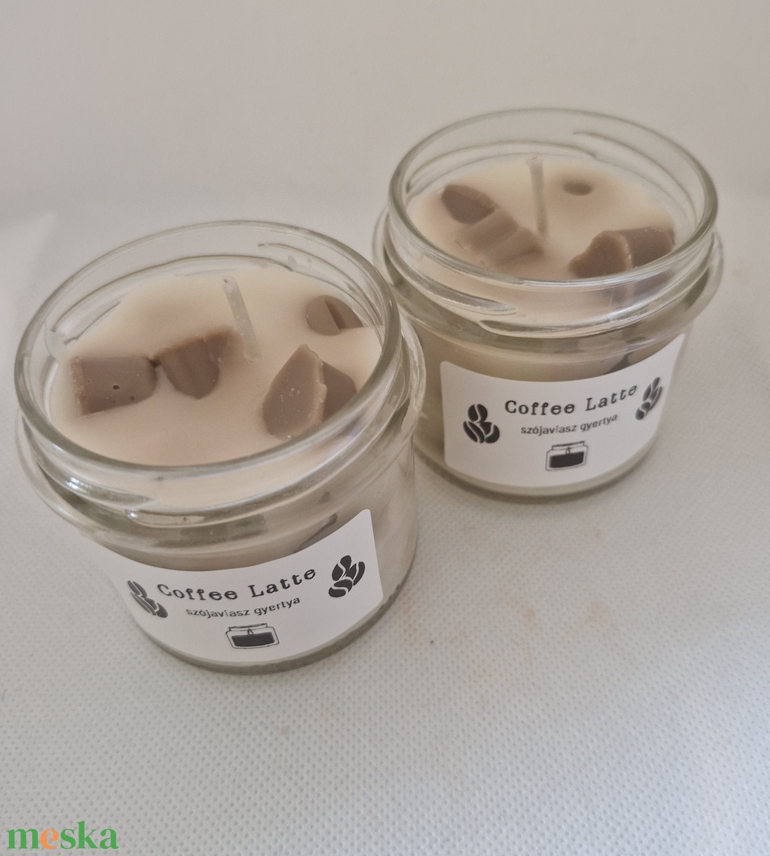 Coffee Latte - otthon & életmód - gyertya, illat, aroma - gyertya - Meska.hu