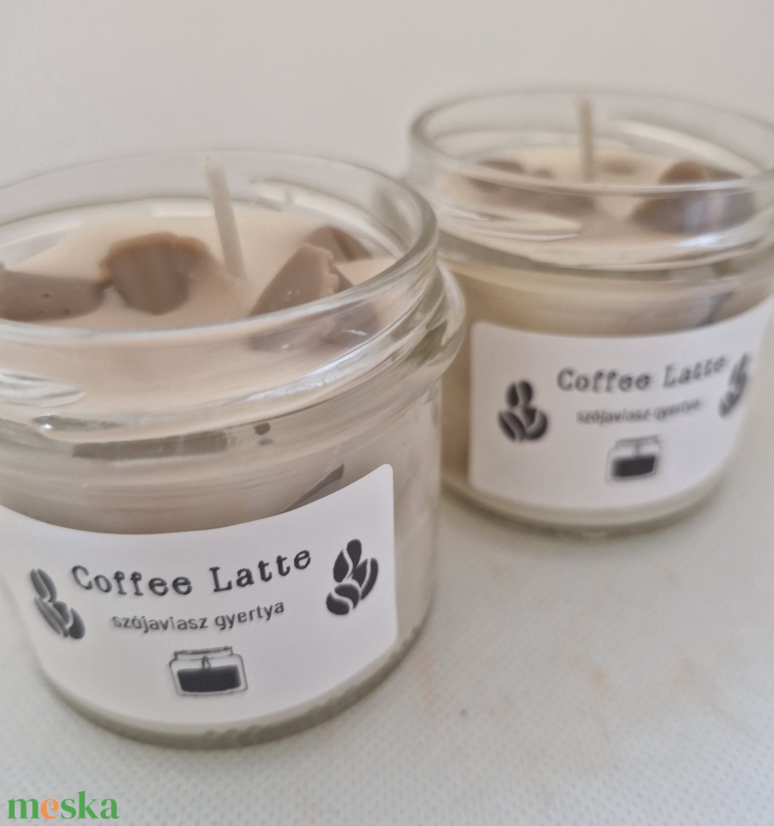 Coffee Latte - otthon & életmód - gyertya, illat, aroma - gyertya - Meska.hu