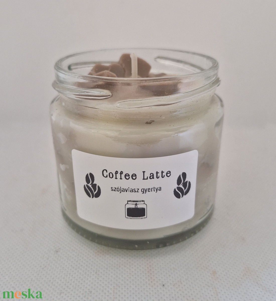 Coffee Latte - otthon & életmód - gyertya, illat, aroma - gyertya - Meska.hu