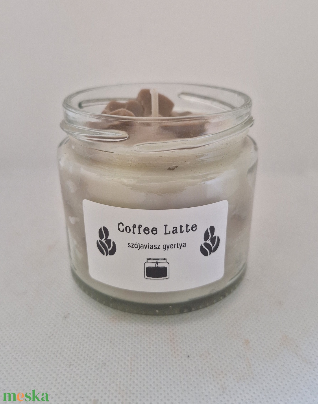 Coffee Latte - otthon & életmód - gyertya, illat, aroma - gyertya - Meska.hu