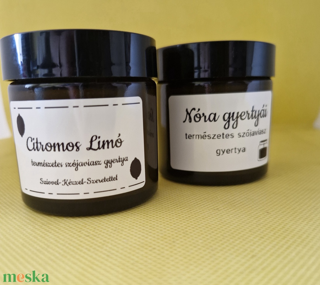 Citromos Limó - otthon & életmód - gyertya, illat, aroma - gyertya - Meska.hu