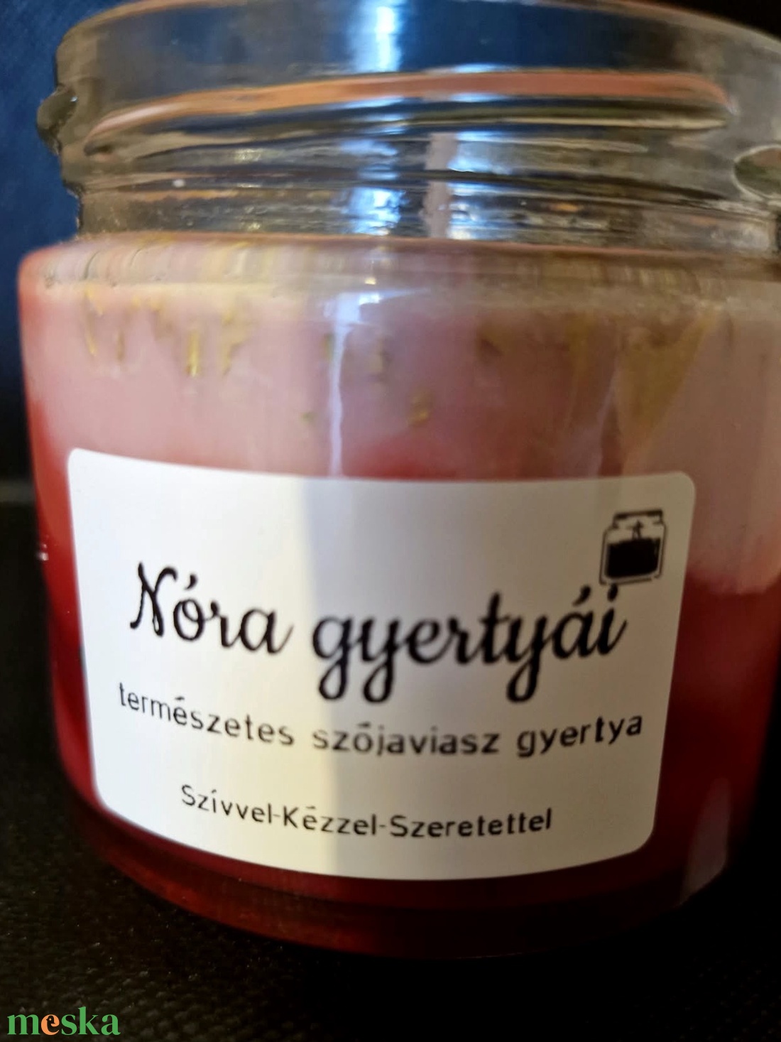 Bíborláng (piros) - esküvő - dekoráció - esküvői gyertya - Meska.hu