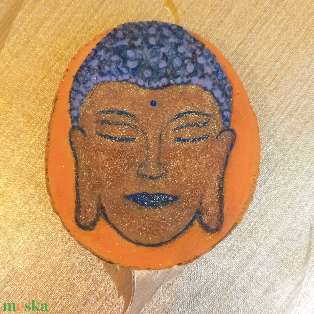 Aranyló Buddha - művészet - festmény - akril - Meska.hu Aranyló Buddha - művészet - festmény - akril - Meska.hu