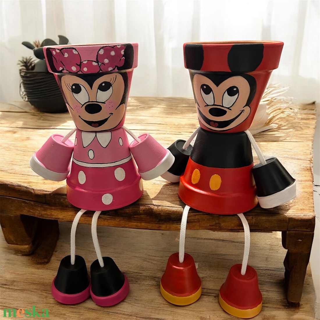 Miki és Mini egeres cserép baba - otthon & életmód - dekoráció - virágdísz és tartó - cserép & kaspó - Meska.hu Miki és Mini egeres cserép baba - otthon & életmód - dekoráció - virágdísz és tartó - cserép & kaspó - Meska.hu