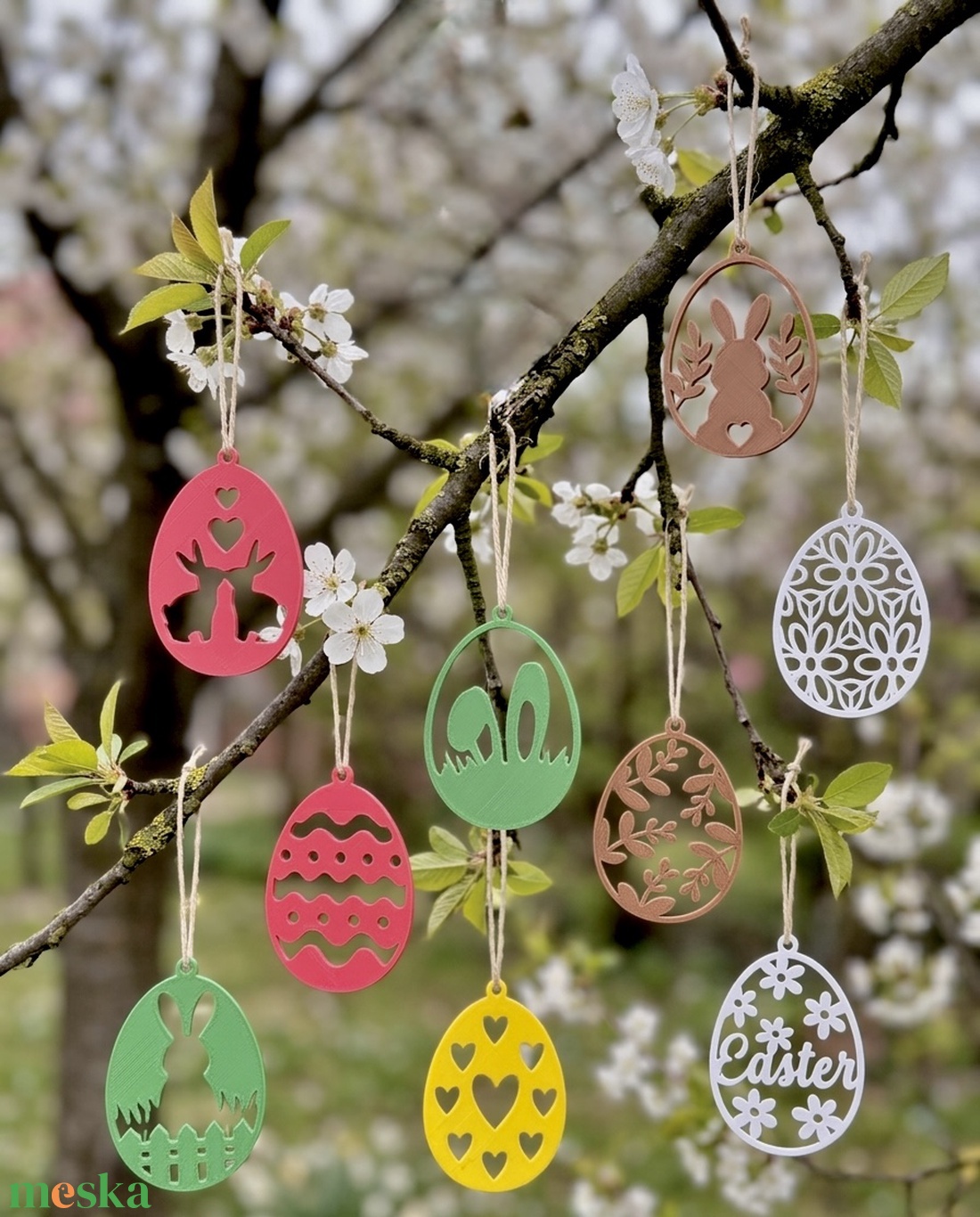 Húsvéti akasztós dísz - ünnepi díszek, dekorációk - húsvéti díszek és dekorációk - húsvéti tojás, hímestojás - Meska.hu