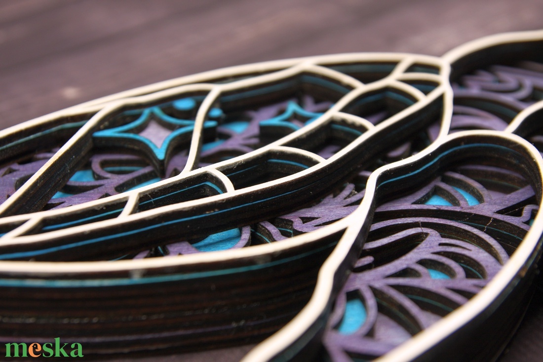 Teknős 3d falidísz, rétegelt falikép - otthon & életmód - dekoráció - fali és függő dekoráció - falra akasztható dekor - Meska.hu