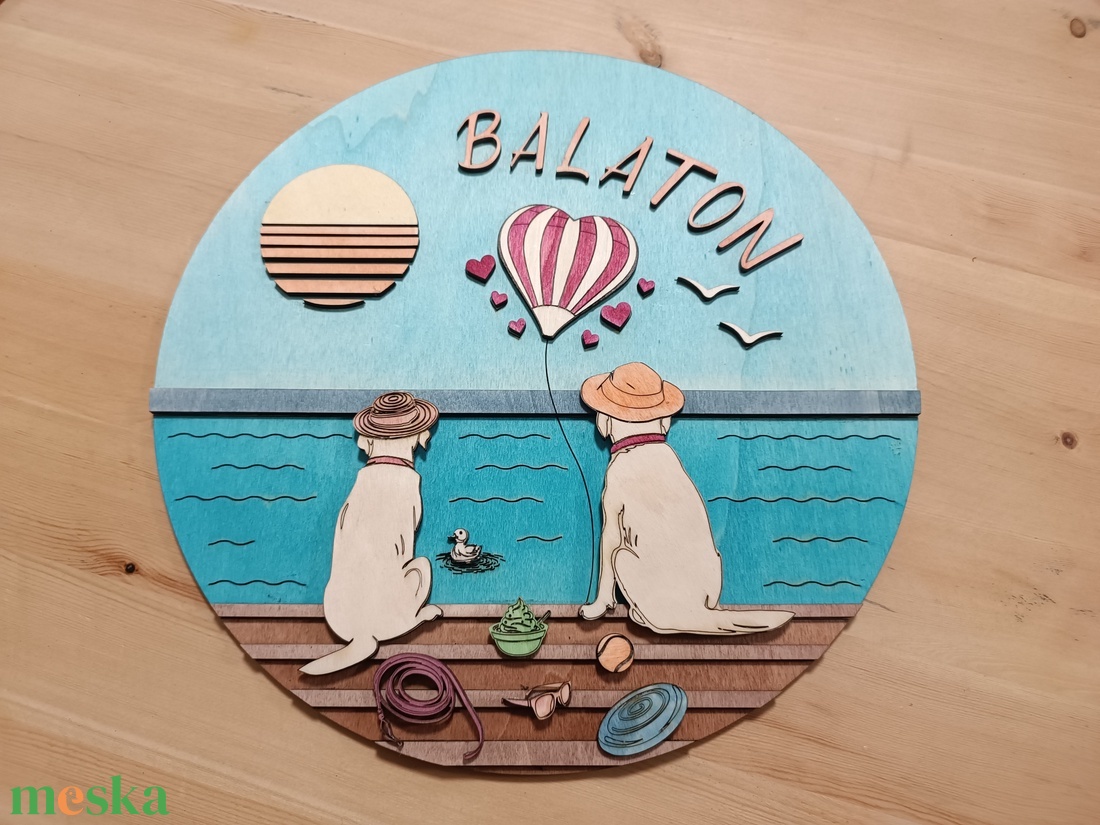 Kutya szerelem - retro hangulatú balatoni kép - otthon & életmód - dekoráció - kép & falikép - fából készült kép - Meska.hu Kutya szerelem - retro hangulatú balatoni kép - otthon & életmód - dekoráció - kép & falikép - fából készült kép - Meska.hu