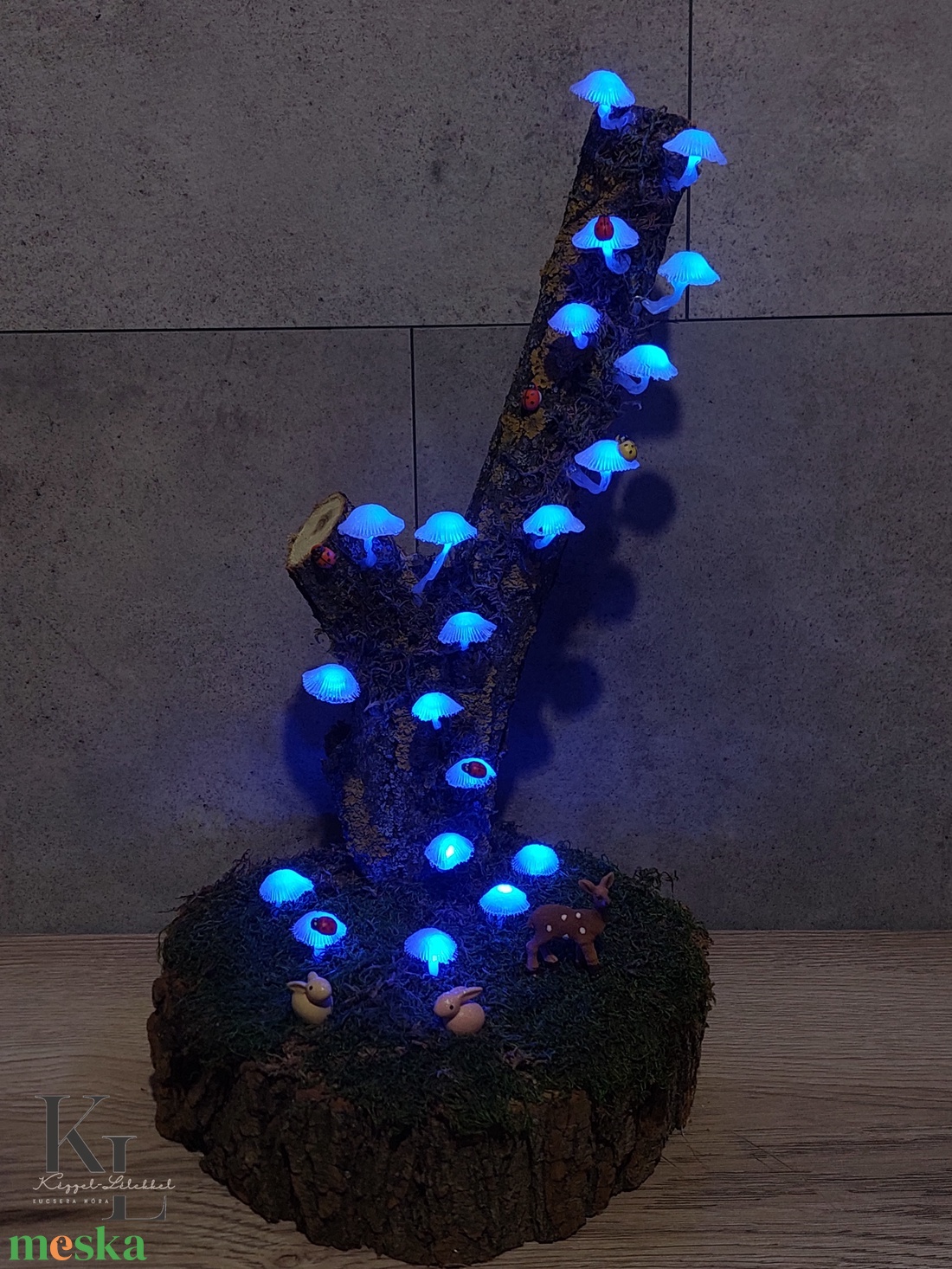 Világító gomba - otthon & életmód - dekoráció - asztal és polc dekoráció - asztaldísz - Meska.hu