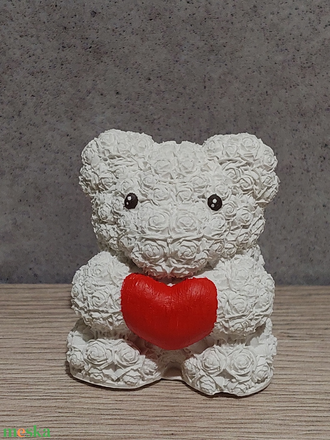 Szivecskés Raysin maci - otthon & életmód - dekoráció - asztal és polc dekoráció - asztaldísz - Meska.hu