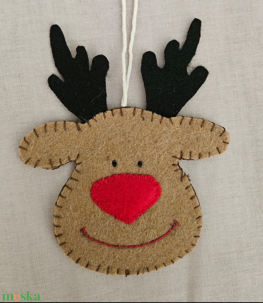 Rénszarvas függő - karácsony - karácsonyi lakásdekoráció - karácsonyi ajtódíszek - Meska.hu