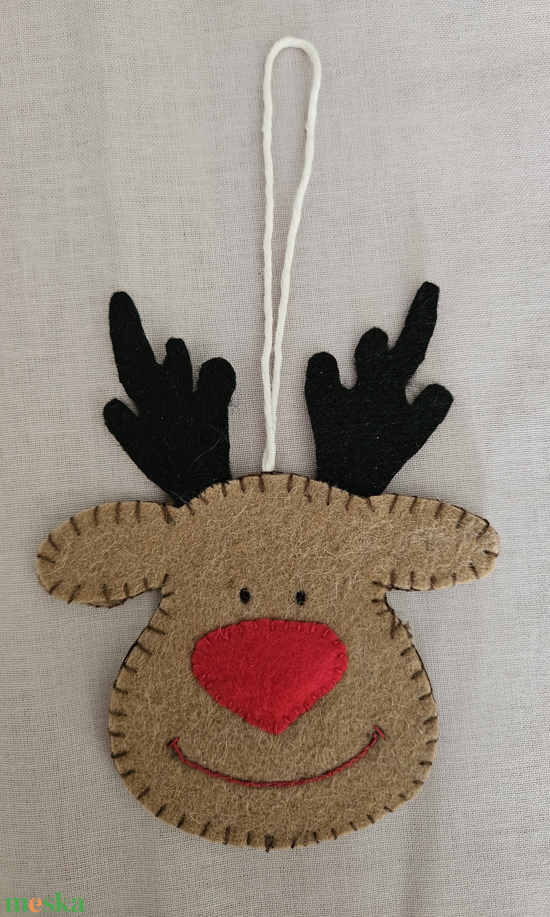 Rénszarvas függő - karácsony - karácsonyi lakásdekoráció - karácsonyi ajtódíszek - Meska.hu