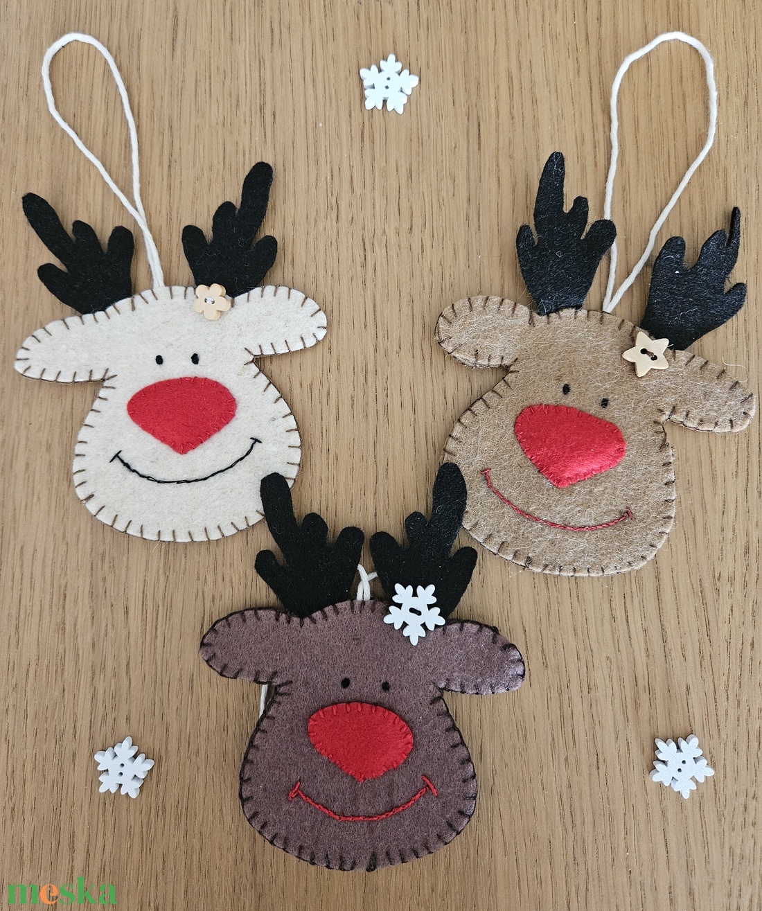 Rénszarvas függők - karácsony - karácsonyi lakásdekoráció - karácsonyi ajtódíszek - Meska.hu