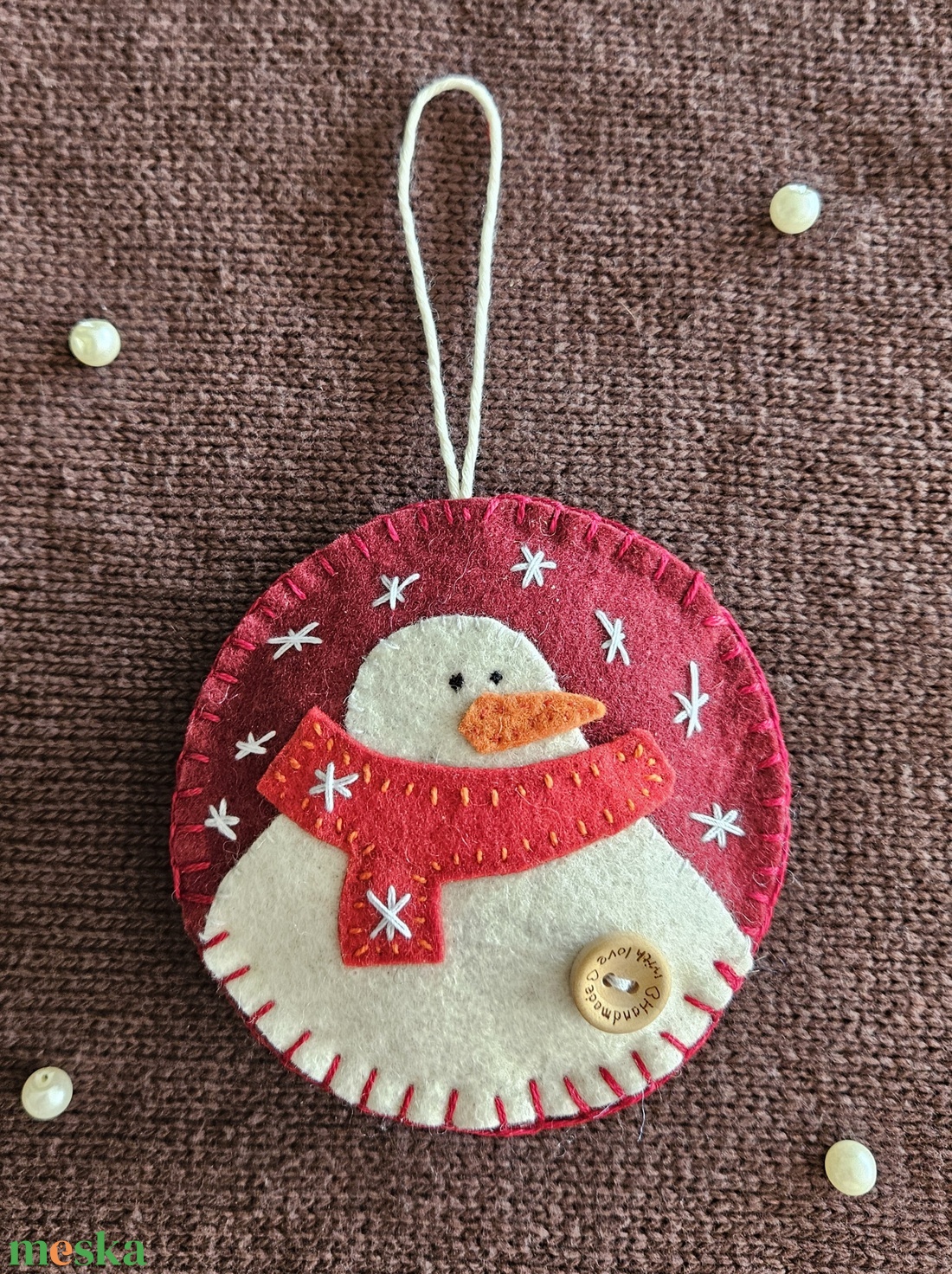 Hóemberke - karácsony - karácsonyi lakásdekoráció - karácsonyfadíszek - Meska.hu
