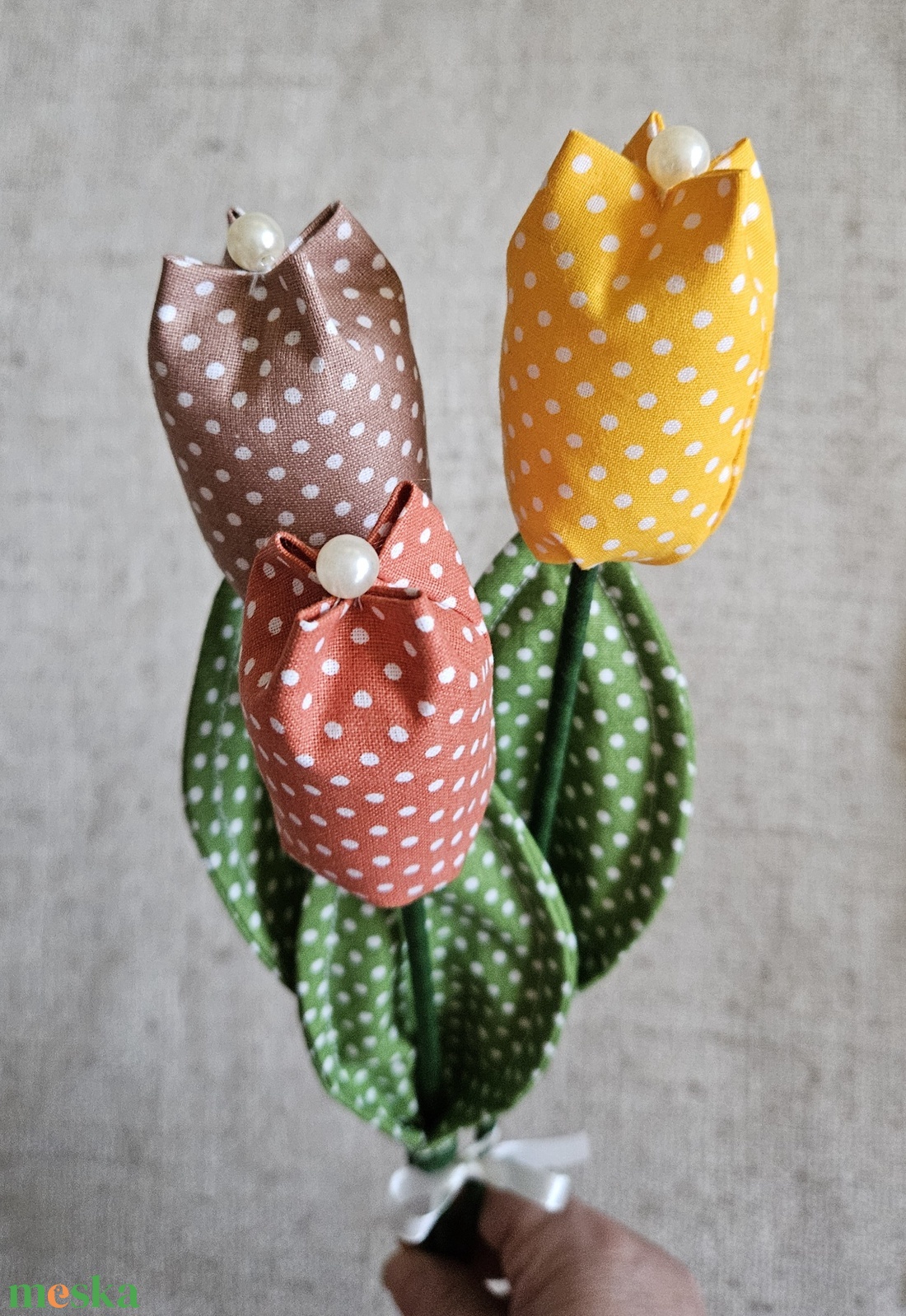 Textil tulipán - otthon & életmód - dekoráció - virágdísz és tartó - váza - Meska.hu Textil tulipán - otthon & életmód - dekoráció - virágdísz és tartó - váza - Meska.hu