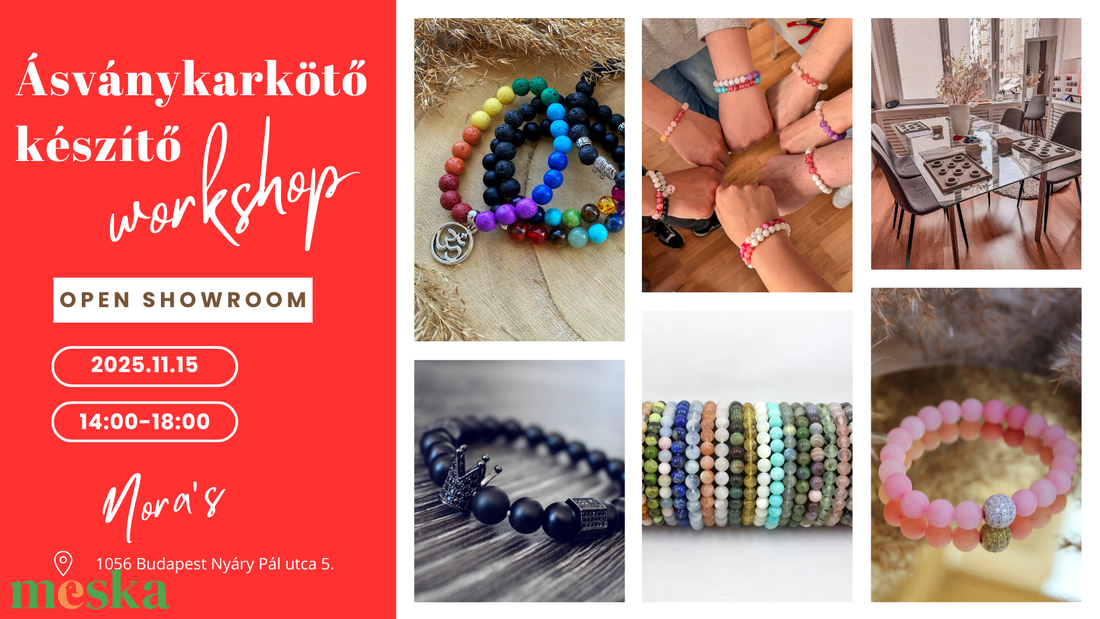Ásványkarkötő készítő workshop Budapesten - diy (csináld magad) - workshop & tanfolyam - Meska.hu