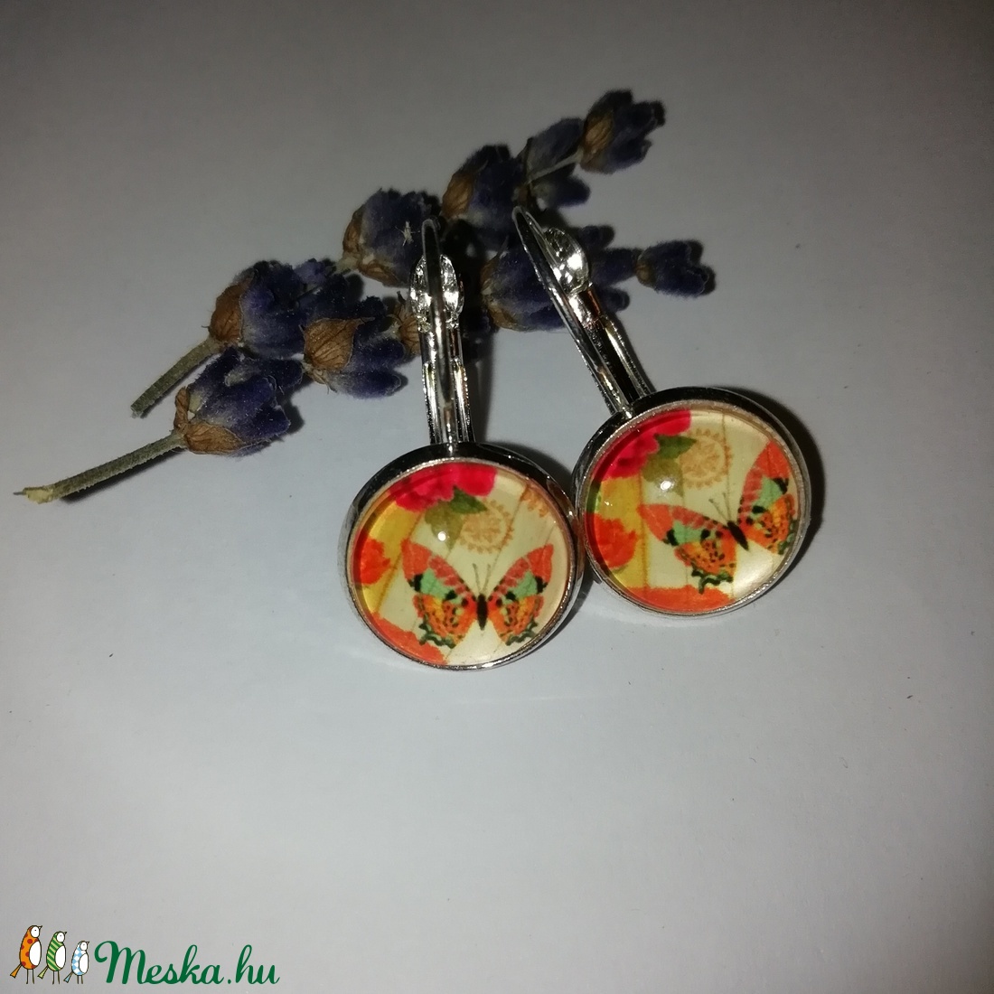 Pillangós fülbevaló 2. -  - Meska.hu