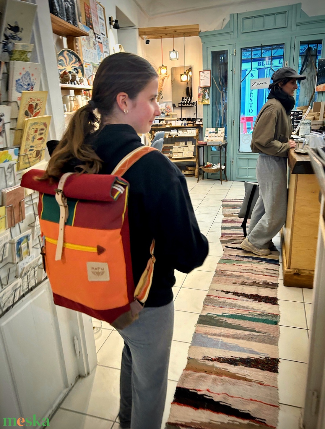 Roll up vízálló színes hátizsák - táska & tok - hátizsák - roll top hátizsák - Meska.hu