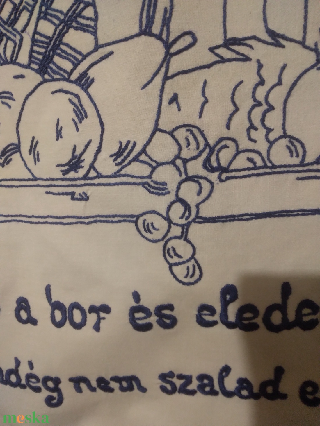 Konyhai feliratos falvédő - otthon & életmód - lakástextil - falvédő - Meska.hu