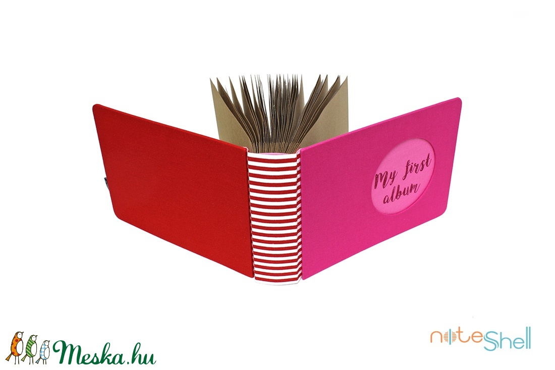 Fotóalbum babáknak / gyerekeknek - pink és piros -  - Meska.hu