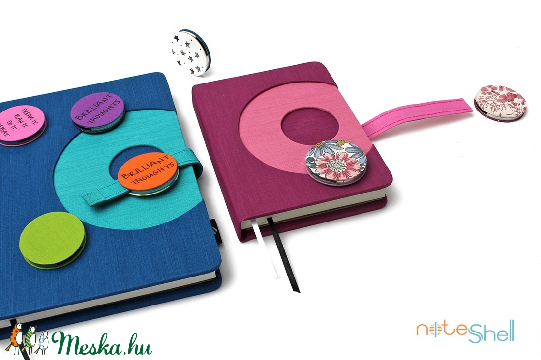 XL-es határidőnapló / notesz - lila-rózsaszín -  - Meska.hu