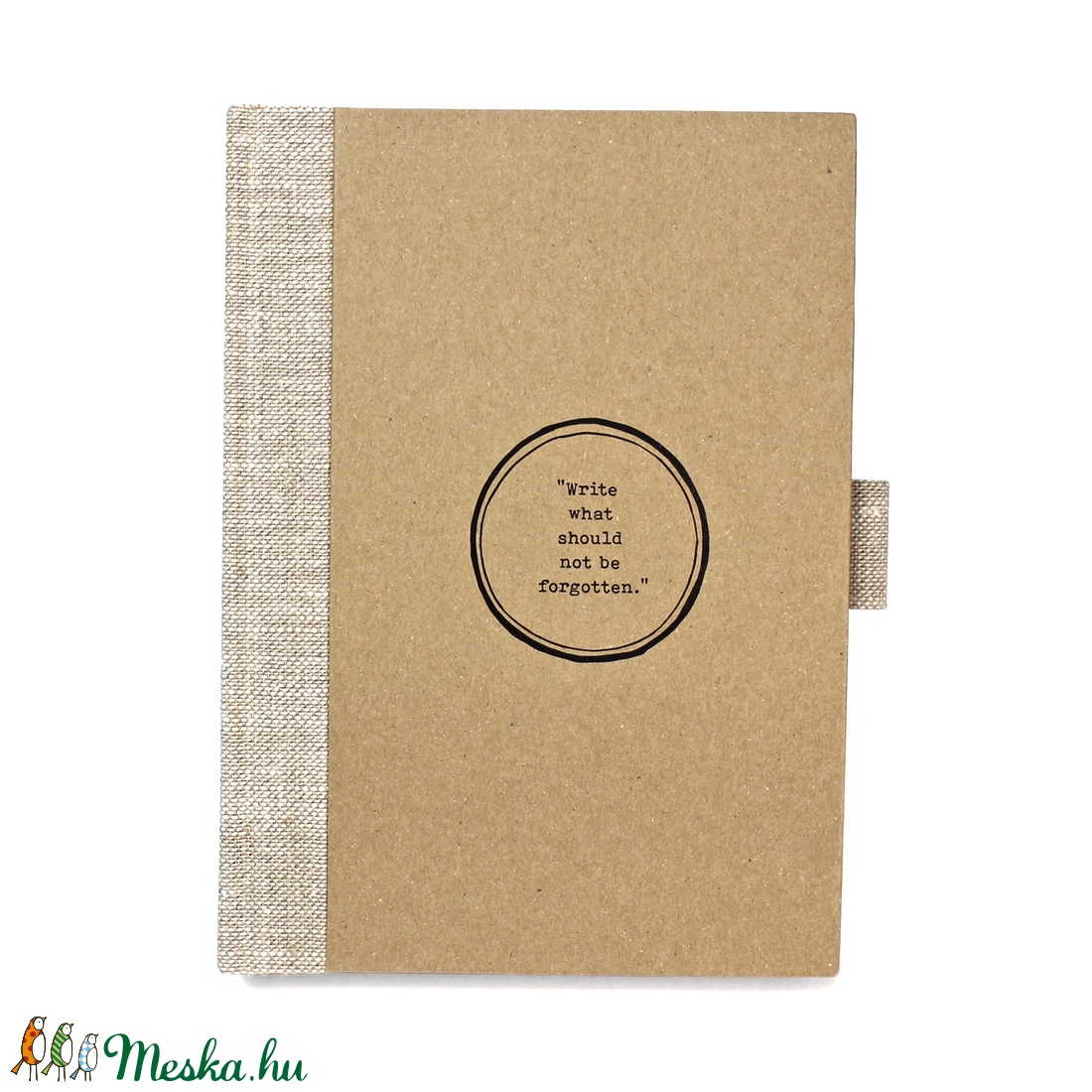ECO natúr len - körfeliratos ponthálós notesz - otthon & életmód - papír, írószer - jegyzetfüzet & napló - Meska.hu ECO natúr len - körfeliratos ponthálós notesz - otthon & életmód - papír, írószer - jegyzetfüzet & napló - Meska.hu