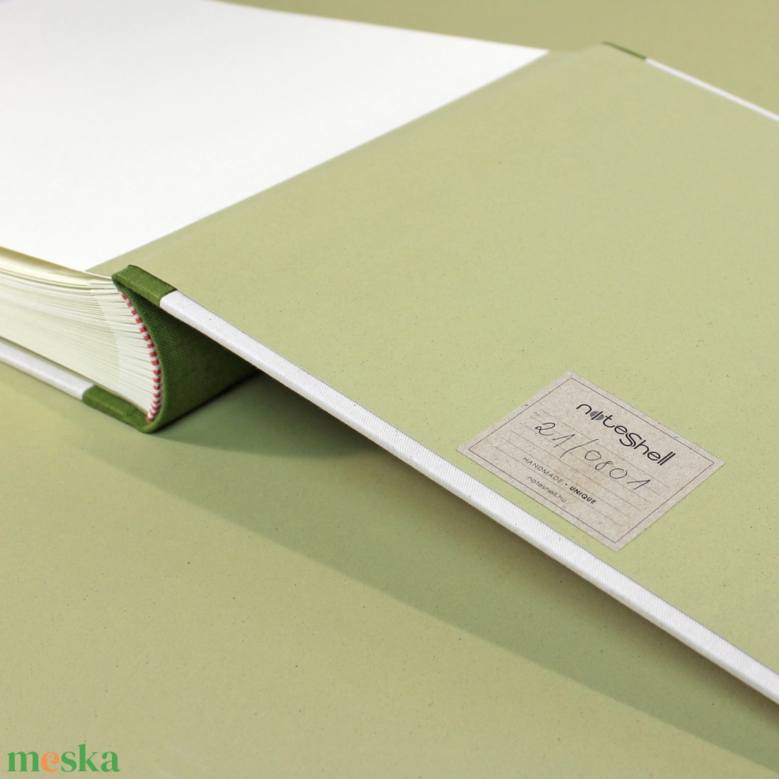 L zöld-korall akvarell mintás fotóalbum - otthon & lakás - papír írószer - album & fotóalbum - Meska.hu