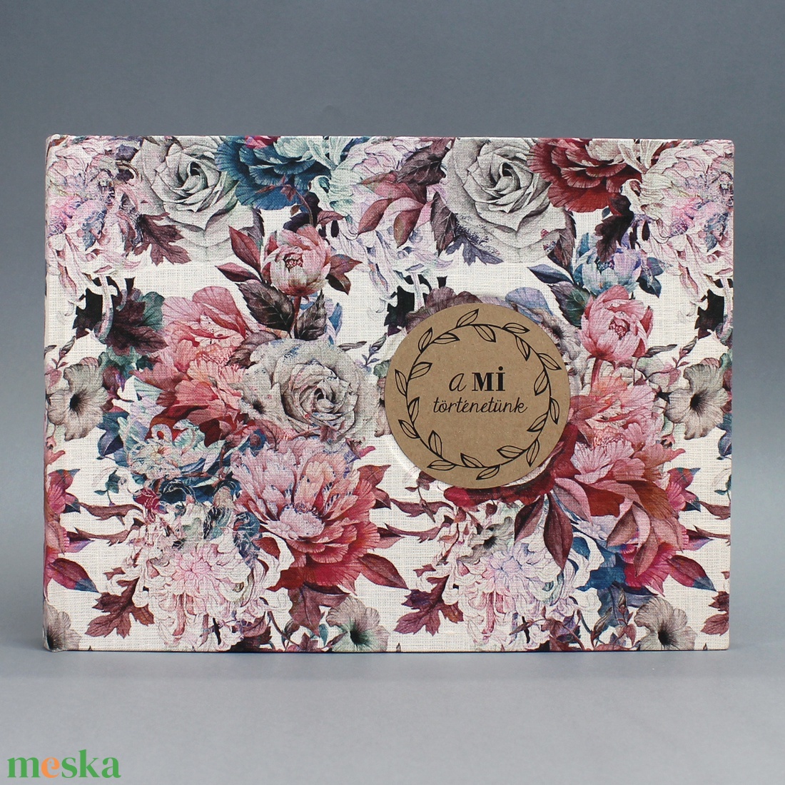 Natúr-kék-pink virágmintás lenvászon fotóalbum - otthon & életmód - papír, írószer - album & fotóalbum - Meska.hu Natúr-kék-pink virágmintás lenvászon fotóalbum - otthon & életmód - papír, írószer - album & fotóalbum - Meska.hu