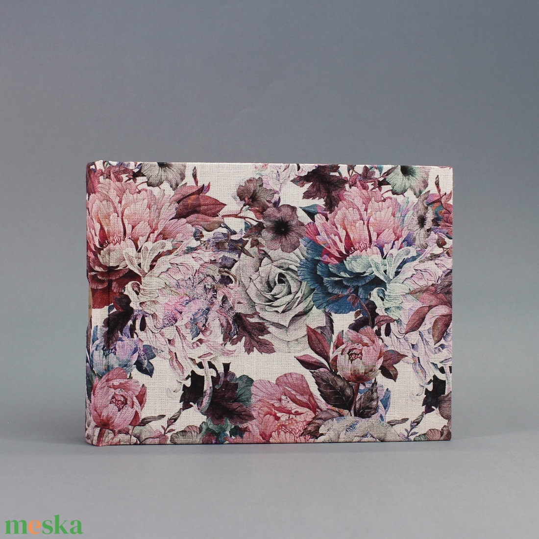 Natúr-kék-pink virágmintás lenvászon fotóalbum - 22x17 cm - otthon & életmód - papír, írószer - album & fotóalbum - Meska.hu Natúr-kék-pink virágmintás lenvászon fotóalbum - 22x17 cm - otthon & életmód - papír, írószer - album & fotóalbum - Meska.hu