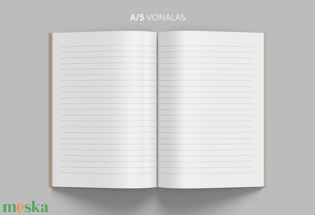 A/5 (régi XL) 200, VONALAS cserélhető belív - otthon & lakás - papír írószer - jegyzetfüzet & napló - Meska.hu