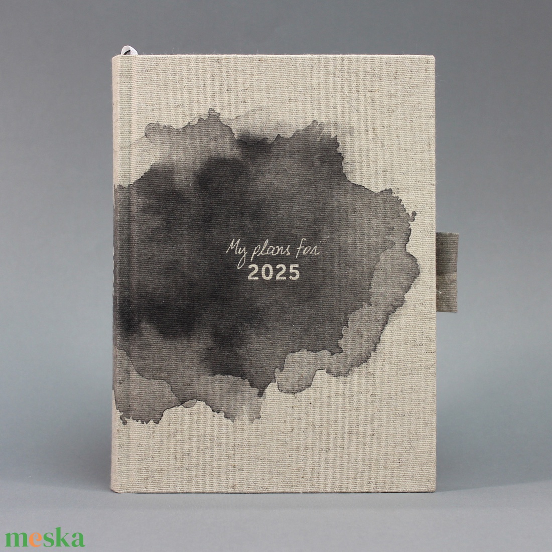 2025 heti tervező / határidőnapló - natúr vászonkötés - szürke akvarell - otthon & életmód - papír, írószer - naptár & tervező - Meska.hu 2025 heti tervező / határidőnapló - natúr vászonkötés - szürke akvarell - otthon & életmód - papír, írószer - naptár & tervező - Meska.hu