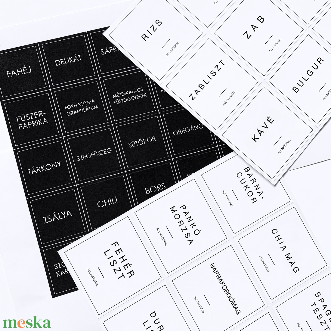 FEKETE Konyhai rendszerező matrica csomag 4x4 cm - otthon & életmód - papír, írószer - matrica, matrica csomag - Meska.hu FEKETE Konyhai rendszerező matrica csomag 4x4 cm - otthon & életmód - papír, írószer - matrica, matrica csomag - Meska.hu