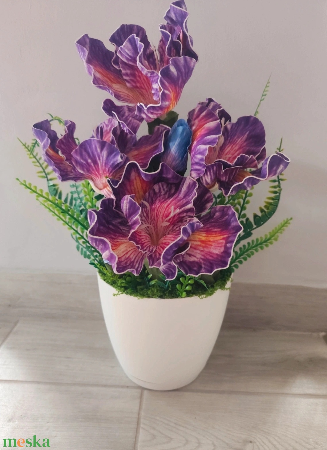 Gondozásmentes virág dekoráció  - otthon & életmód - virágdekoráció - virágdíszek - virágdísz kaspóban - Meska.hu