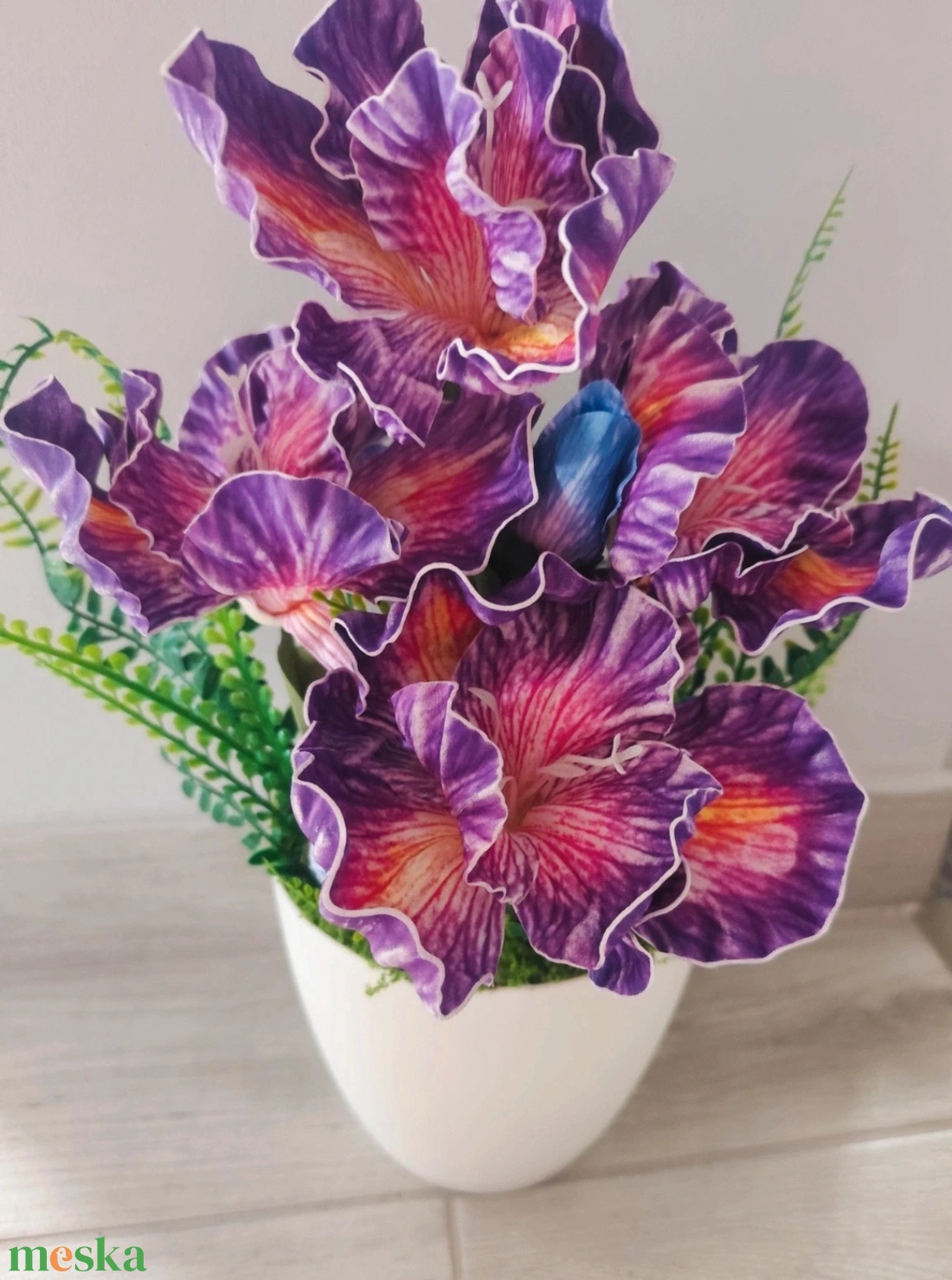 Gondozásmentes virág dekoráció  - otthon & életmód - virágdekoráció - virágdíszek - virágdísz kaspóban - Meska.hu