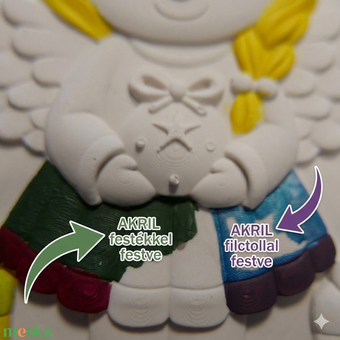 NOYA Tales Téli Mesevilág � 3 db-os festhető 3D dombormű - Prémium öco-gyantából - karácsony - karácsonyi lakásdekoráció - karácsonyi lakásdíszek - Meska.hu