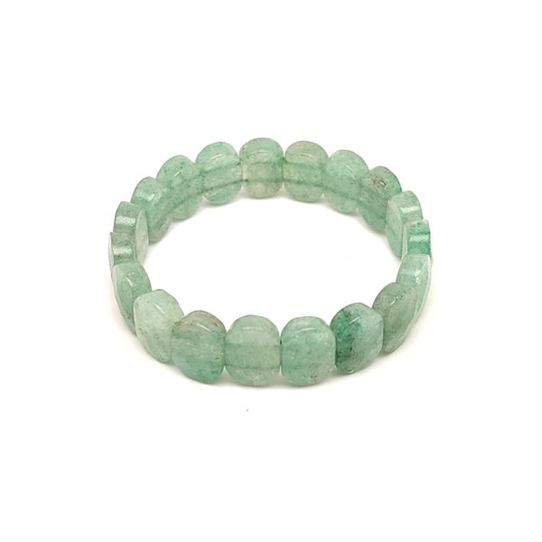 Eperk. zöld faz ovál téglalap kari 14,5x10,5x6mm - ékszer - karkötő - ásványkarkötő - Meska.hu