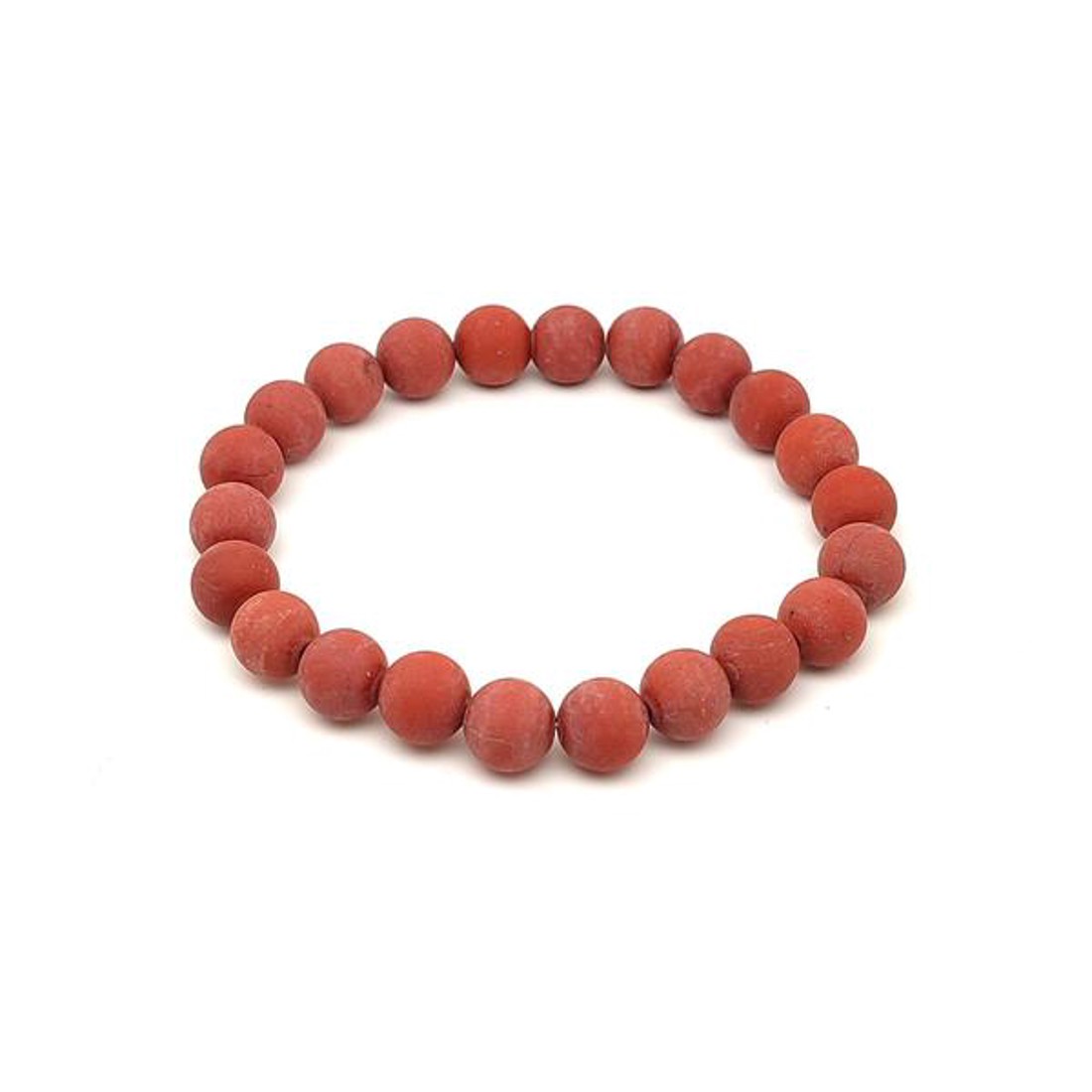 Jáspis vörös matt golyó karkötő 8-9mm - ékszer - karkötő - ásványkarkötő - Meska.hu