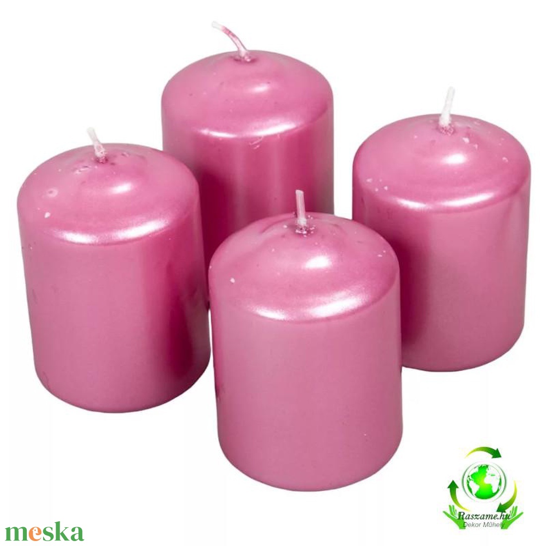 Metál henger gyertya szett 60x80mm - rózsaszín - kellékek & szerszámok - dekorációs kellékek - dekorációs gyertya - Meska.hu Metál henger gyertya szett 60x80mm - rózsaszín - kellékek & szerszámok - dekorációs kellékek - dekorációs gyertya - Meska.hu