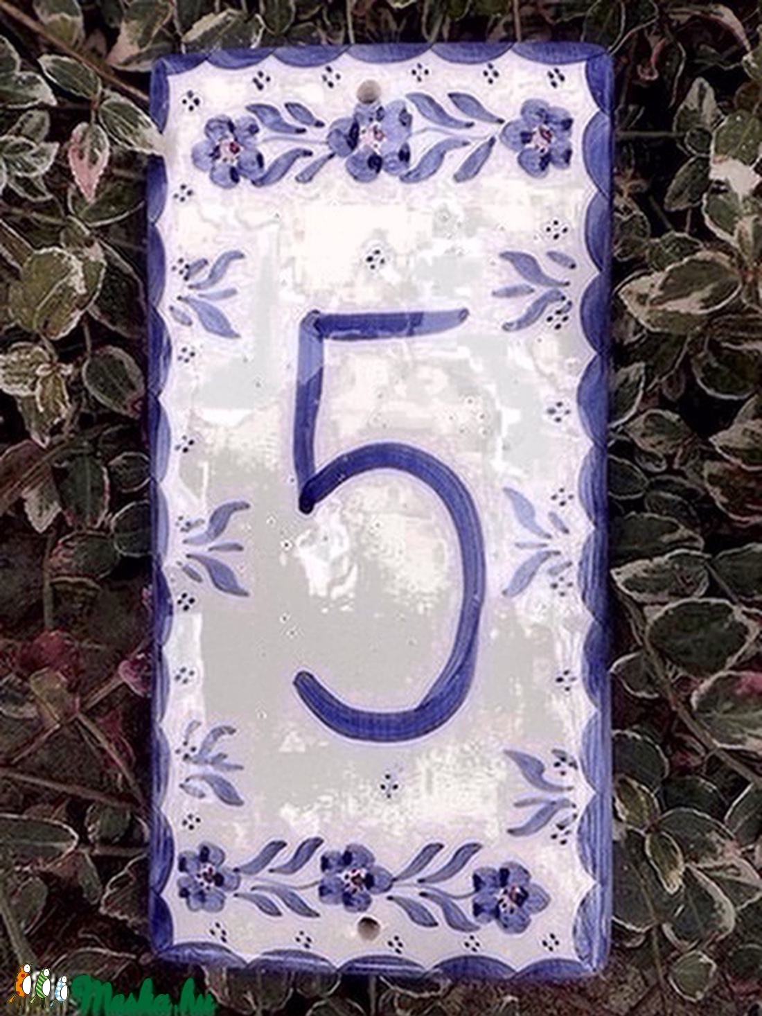 Kerámia egyedi házszám tábla -  - Meska.hu