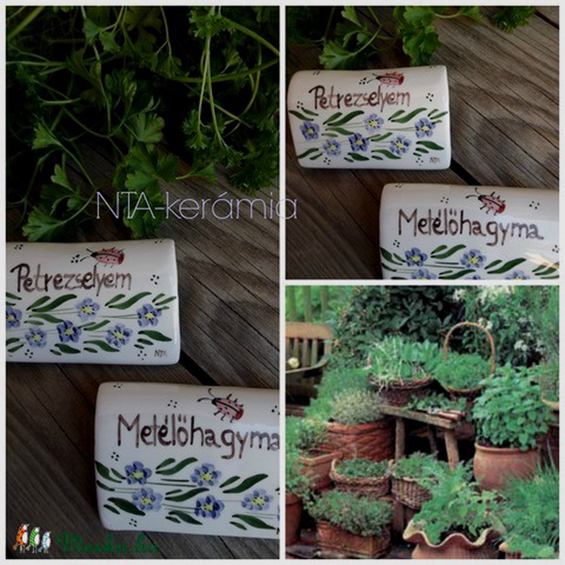 Fűszer-növény  jelölő kerámia táblácska  500ft/db -  - Meska.hu