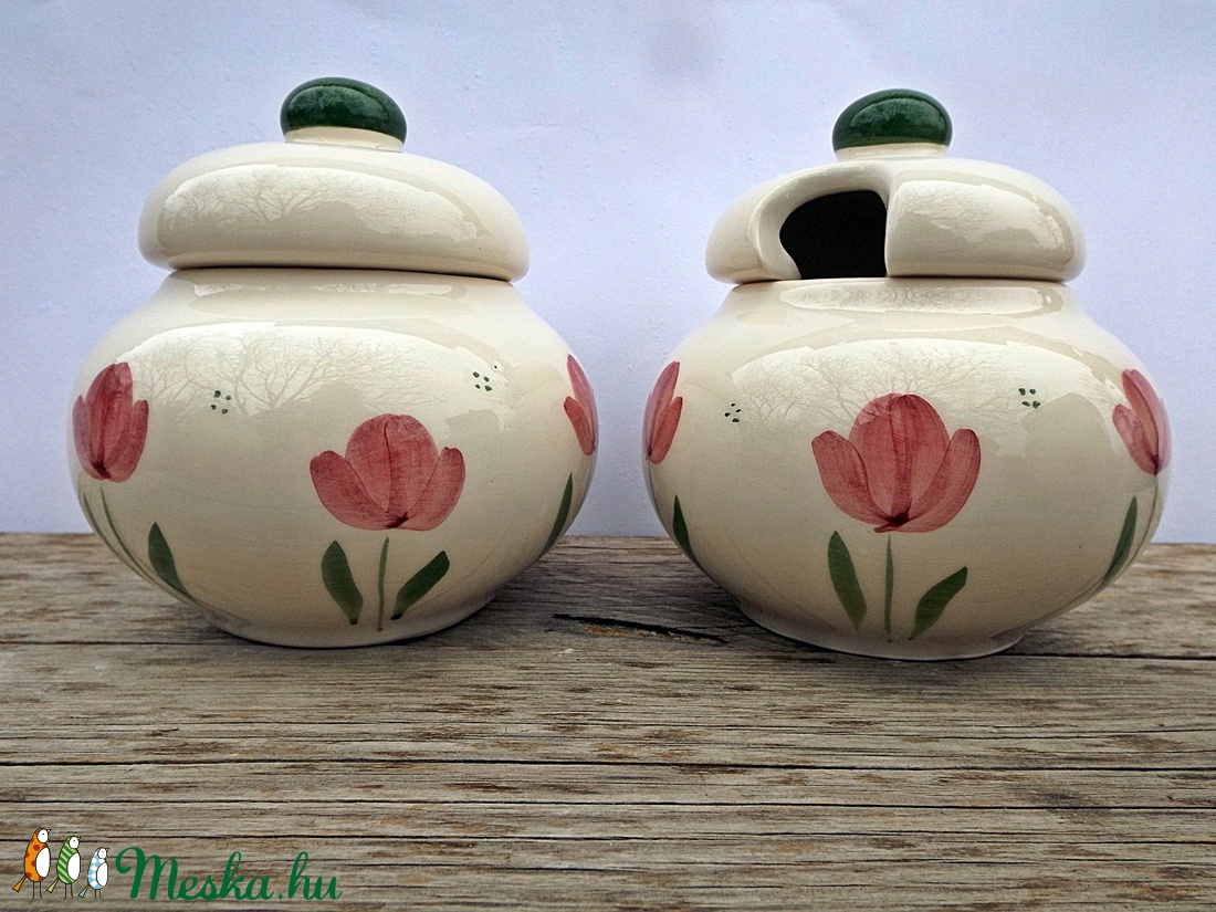 Tulipános méz és cukor tartó - otthon & lakás - konyhafelszerelés - méz & vajtartó - Meska.hu Tulipános méz és cukor tartó - otthon & lakás - konyhafelszerelés - méz & vajtartó - Meska.hu