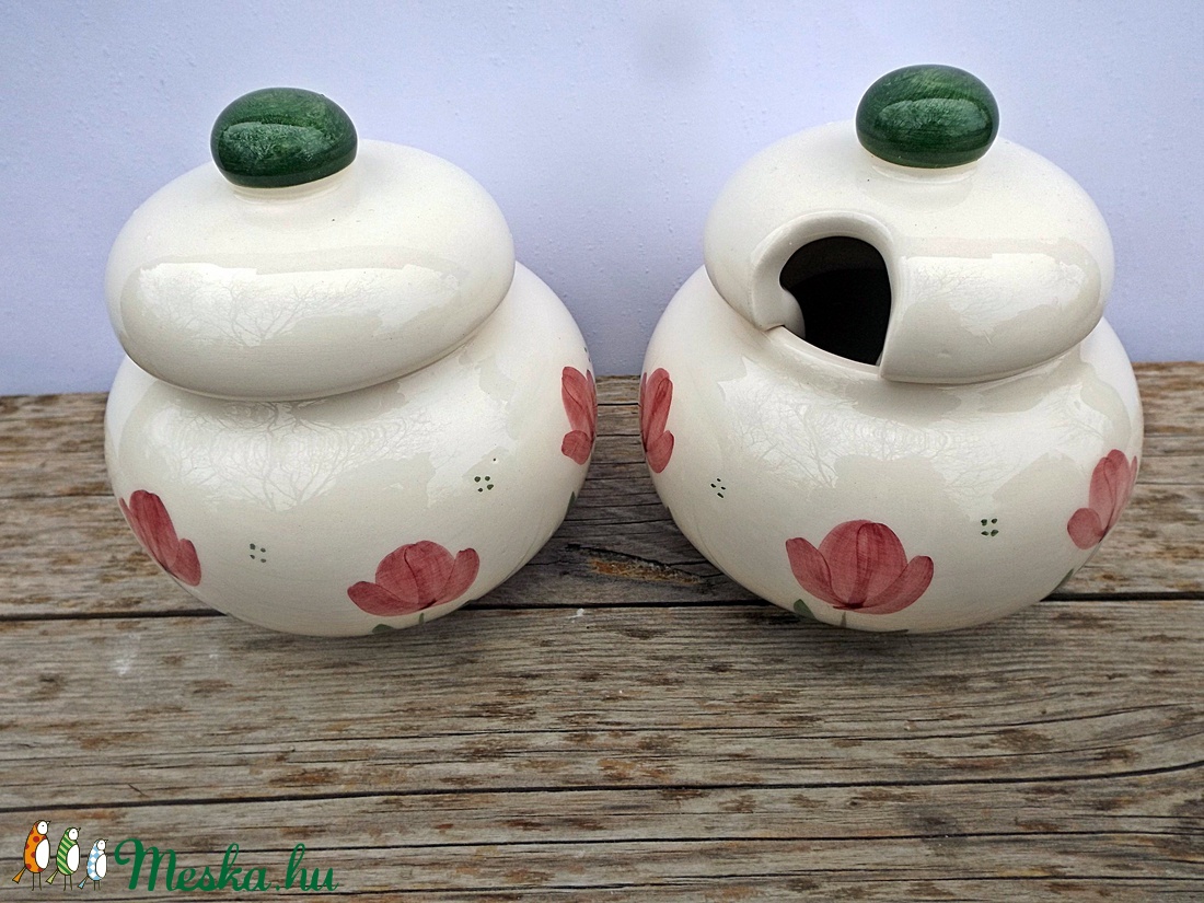 Tulipános méz és cukor tartó - otthon & lakás - konyhafelszerelés - méz & vajtartó - Meska.hu Tulipános méz és cukor tartó - otthon & lakás - konyhafelszerelés - méz & vajtartó - Meska.hu